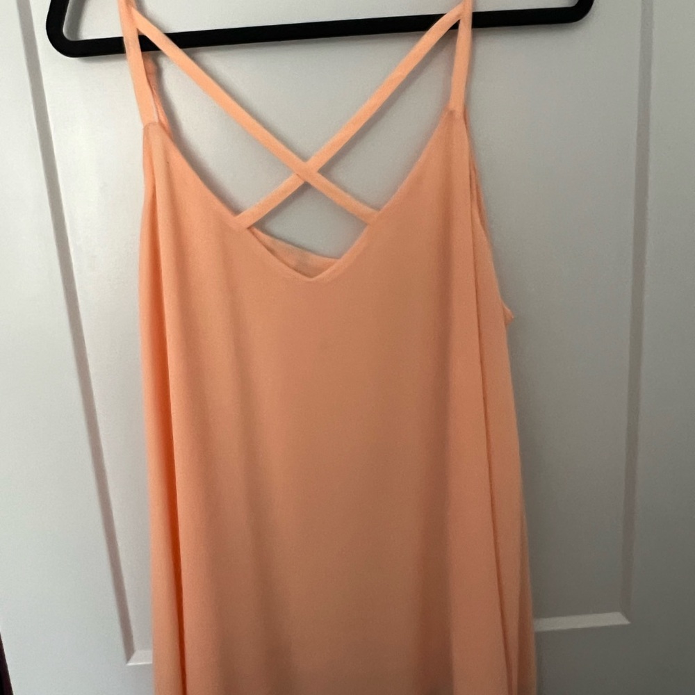 Torrid Peach Strappy Blouse
